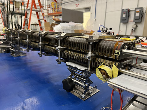The Nb3Snundulator is the product of a long-running collaboration between Argonne, Lawrence Berkeley National Laboratory, and Fermi National Accelerator Laboratory (photo by Argonne National Laboratory).