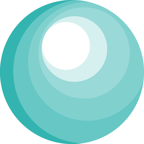 Teal orb